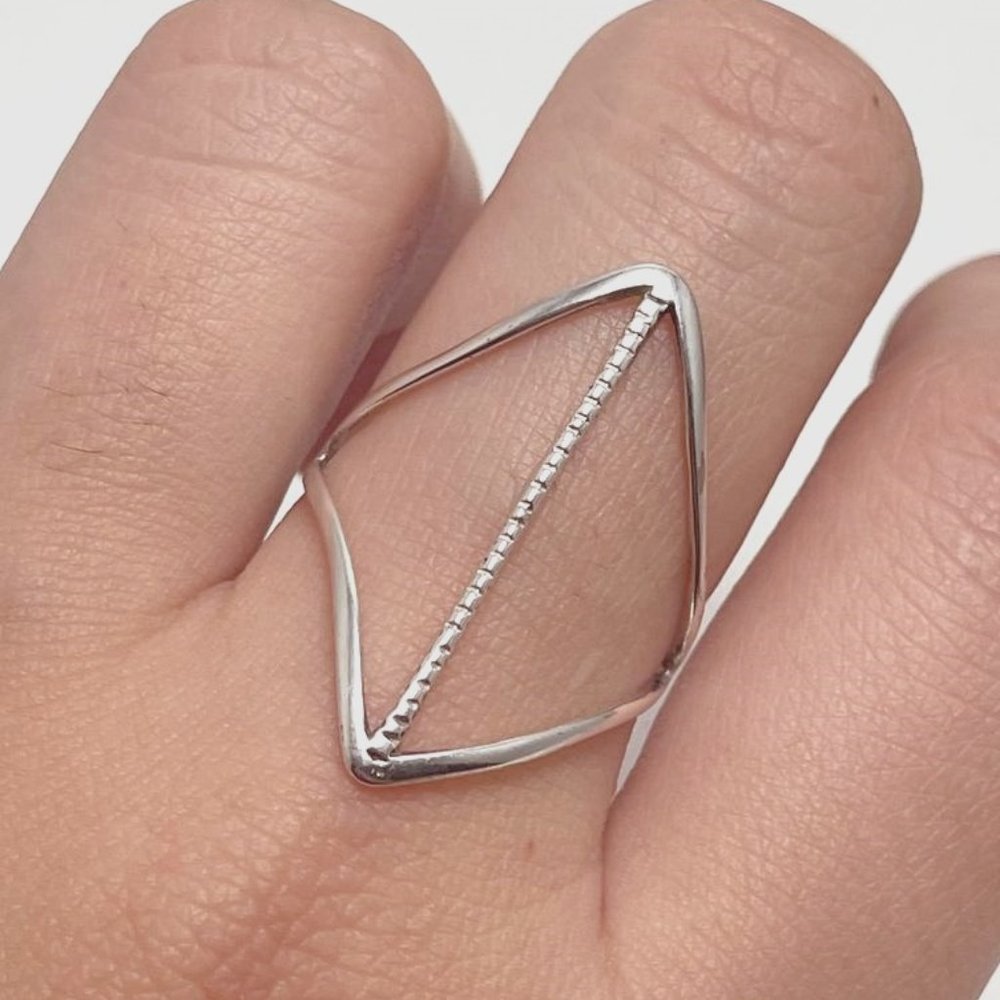 Sterling silver minimalist exotic ring vintage style